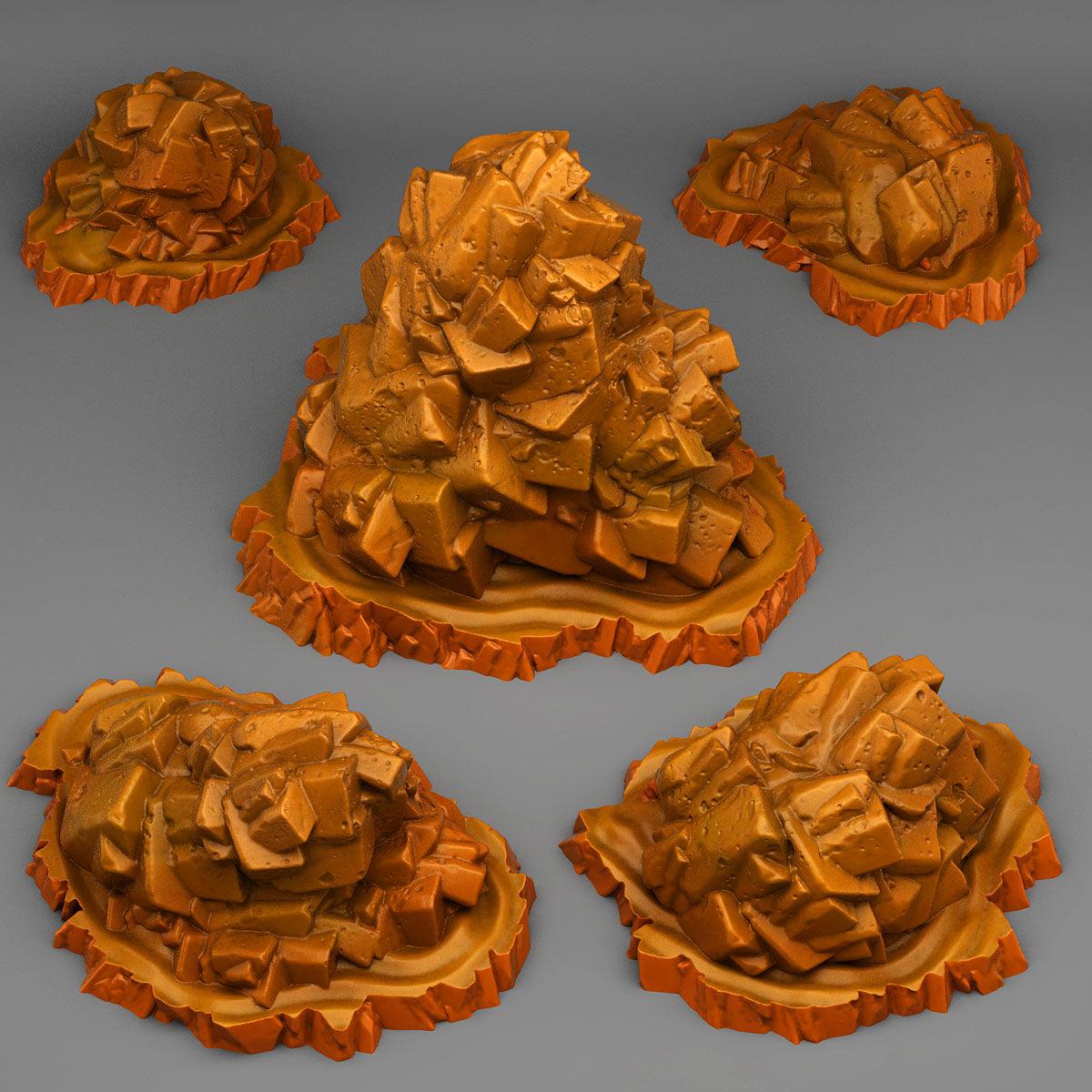 3D Printed Fantastic Plants and Rocks Dangerous Desert Stones 28mm - 32mm D&D Wargaming (Online Only)