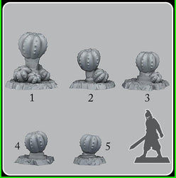 3D Printed Fantastic Plants and Rocks Demonic Pumpkins 28mm - 32mm D&D Wargaming (Online Only)