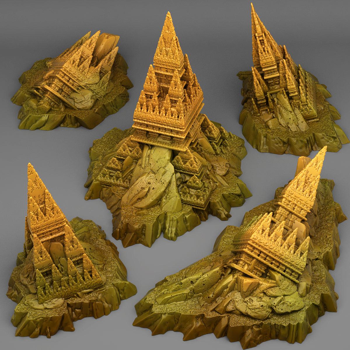 3D Printed Fantastic Plants and Rocks Desert Abandoned Temple 28mm - 32mm D&D Wargaming (Online Only)