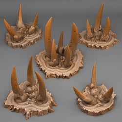 3D Printed Fantastic Plants and Rocks DESERT ORC STONES 28mm - 32mm D&D Wargaming (Online Only)