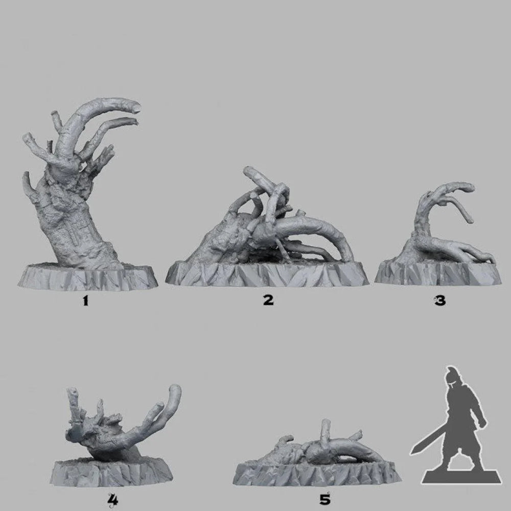 3D Printed Fantastic Plants and Rocks Desolation Trees 28mm - 32mm D&D Wargaming (Online Only)