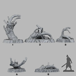 3D Printed Fantastic Plants and Rocks Desolation Trees 28mm - 32mm D&D Wargaming (Online Only)