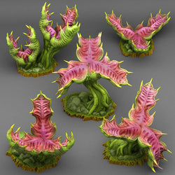 3D Printed Fantastic Plants and Rocks Dragontongue Mancatcher 28mm - 32mm D&D Wargaming (Online Only)