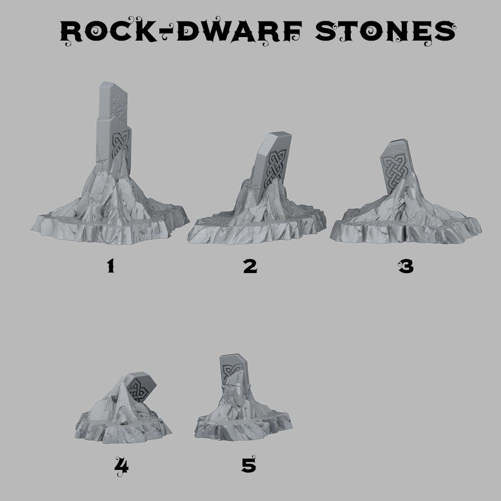 3D Printed Fantastic Plants and Rocks Dwarf Stones 28mm - 32mm D&D Wargaming (Online Only)