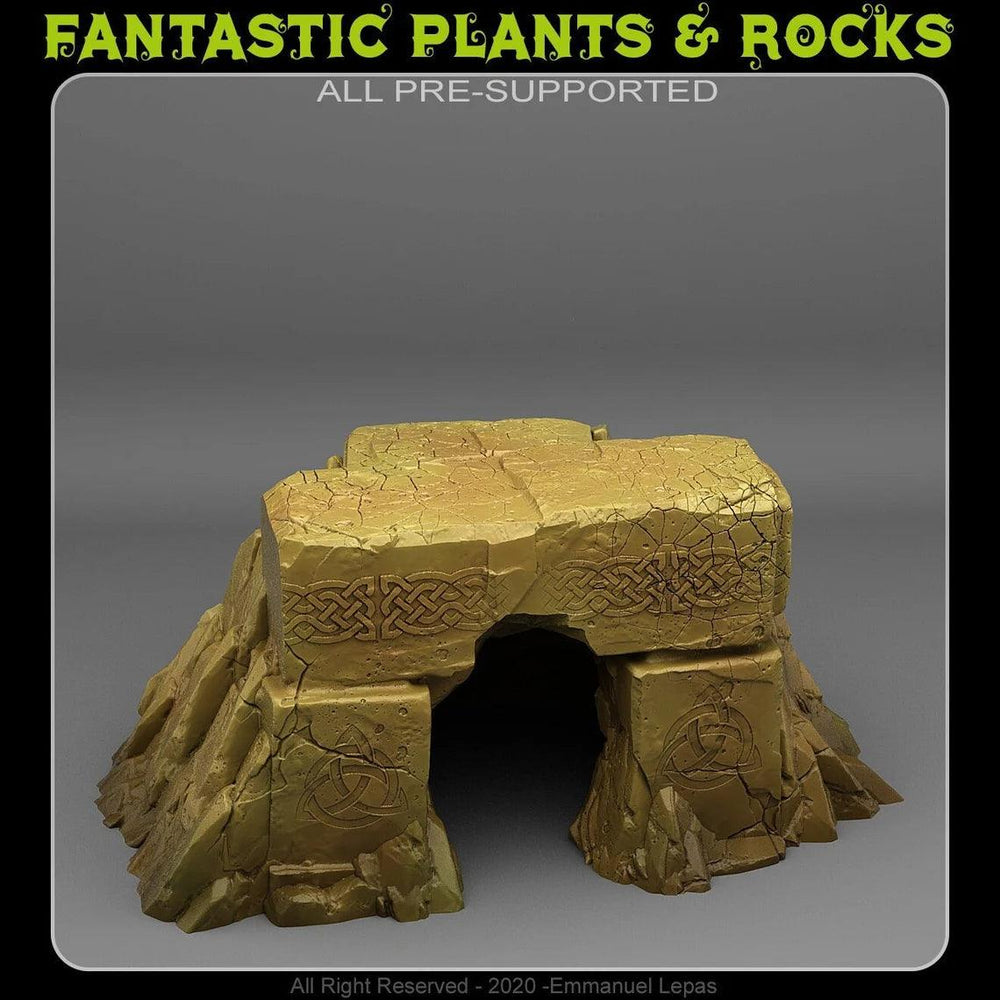 3D Printed Fantastic Plants and Rocks DWARVES MINE ENTRANCE 28mm - 32mm D&D Wargaming (Online Only)