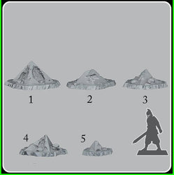 3D Printed Fantastic Plants and Rocks Egyptian Ruins 28mm - 32mm D&D Wargaming (Online Only)
