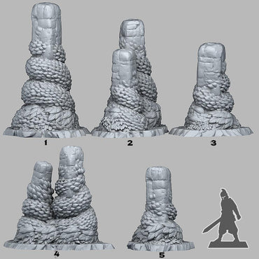 3D Printed Fantastic Plants and Rocks Fairy Ivy 28mm - 32mm D&D Wargaming (Online Only)