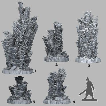 3D Printed Fantastic Plants and Rocks FAIRY KINGDOM CORAL 28mm - 32mm D&D Wargaming (Online Only)