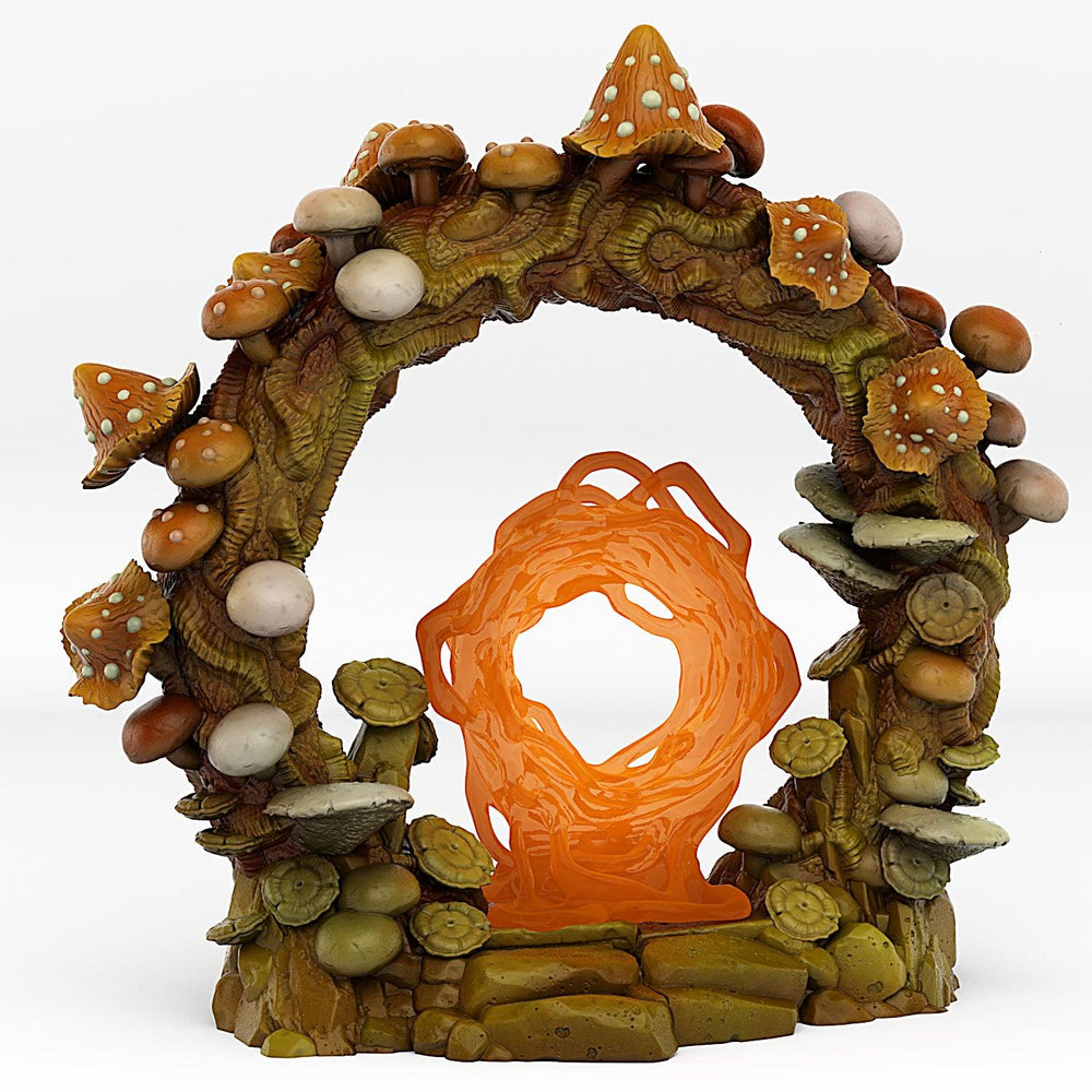 3D Printed Fantastic Plants and Rocks Forest Mushrooms Portal With Its Mushroom Slime Effect 28mm - 32mm D&D Wargaming (Online Only)