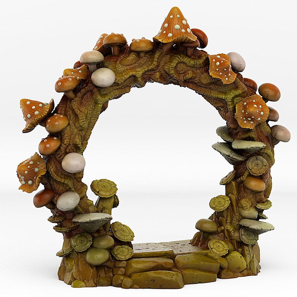 3D Printed Fantastic Plants and Rocks Forest Mushrooms Portal With Its Mushroom Slime Effect 28mm - 32mm D&D Wargaming (Online Only)