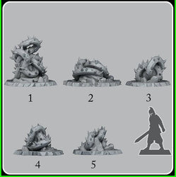 3D Printed Fantastic Plants and Rocks Giant Brambles 28mm - 32mm D&D Wargaming (Online Only)