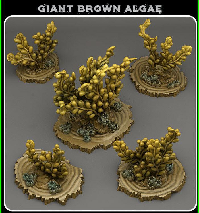 3D Printed Fantastic Plants and Rocks Giant Brown Algae 28mm - 32mm D&D Wargaming (Online Only)
