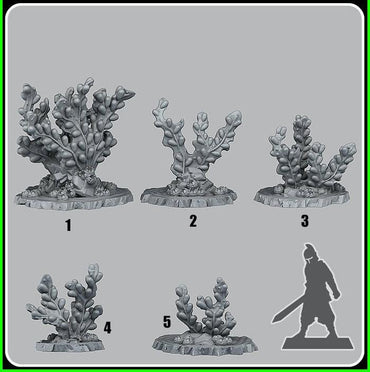 3D Printed Fantastic Plants and Rocks Giant Brown Algae 28mm - 32mm D&D Wargaming (Online Only)