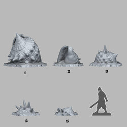 3D Printed Fantastic Plants and Rocks Giant HERMIT'S CRAB SHELL 28mm - 32mm D&D Wargaming (Online Only)