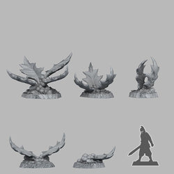 3D Printed Fantastic Plants and Rocks GIANT HOLLY 28mm - 32mm D&D Wargaming (Online Only)