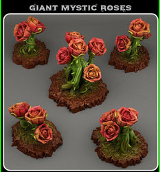 3D Printed Fantastic Plants and Rocks Giant Mystic Roses 28mm - 32mm D&D Wargaming (Online Only)