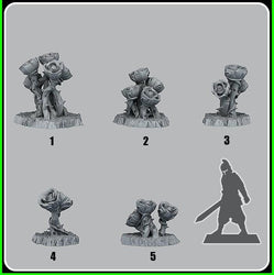 3D Printed Fantastic Plants and Rocks Giant Mystic Roses 28mm - 32mm D&D Wargaming (Online Only)