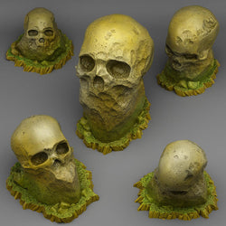 3D Printed Fantastic Plants and Rocks Giant Skull Stones 28mm - 32mm D&D Wargaming (Online Only)