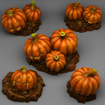 3D Printed Fantastic Plants and Rocks Halloween Pumpkins 28mm - 32mm D&D Wargaming (Online Only)