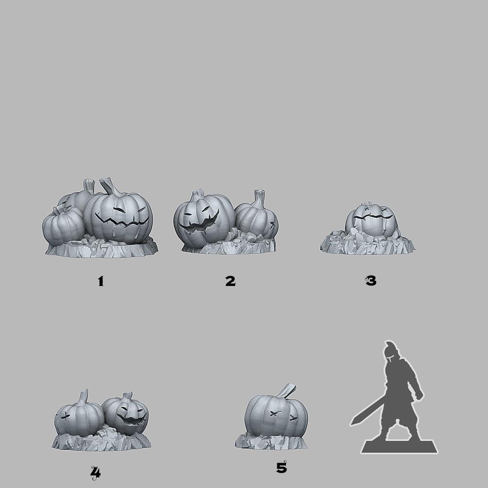 3D Printed Fantastic Plants and Rocks Halloween Pumpkins 28mm - 32mm D&D Wargaming (Online Only)