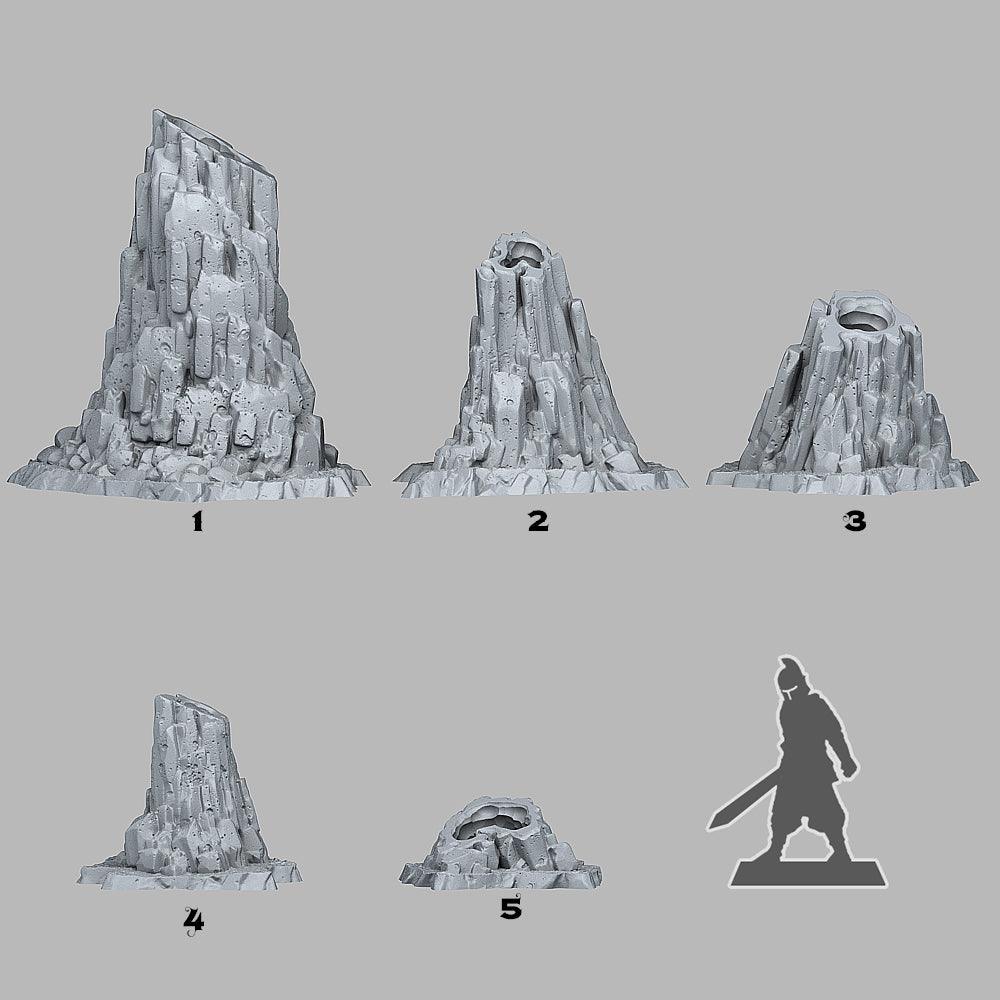 3D Printed Fantastic Plants and Rocks Ice Hole Cavern 28mm - 32mm D&D (Online Only)