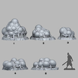 3D Printed Fantastic Plants and Rocks Ice Spider Eggs 28mm - 32mm D&D Wargaming (Online Only)