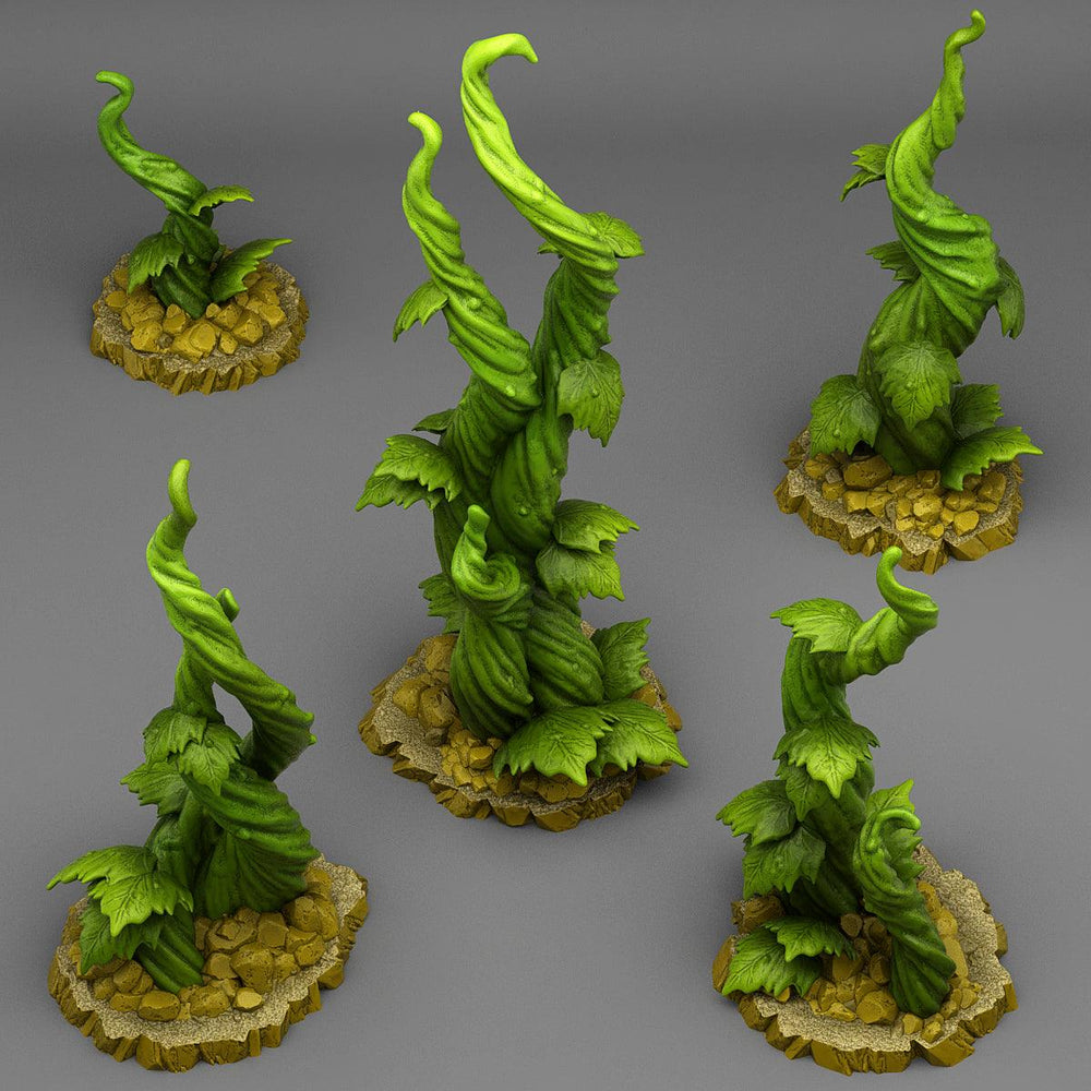 3D Printed Fantastic Plants and Rocks Jack's Beanstalk Version 2 28mm - 32mm D&D Wargaming (Online Only)