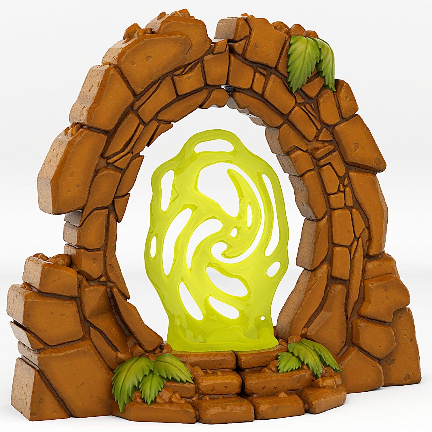 3D Printed Fantastic Plants and Rocks Jurassic Portal With Its Forgotten Effect 28mm - 32mm D&D Wargaming (Online Only)