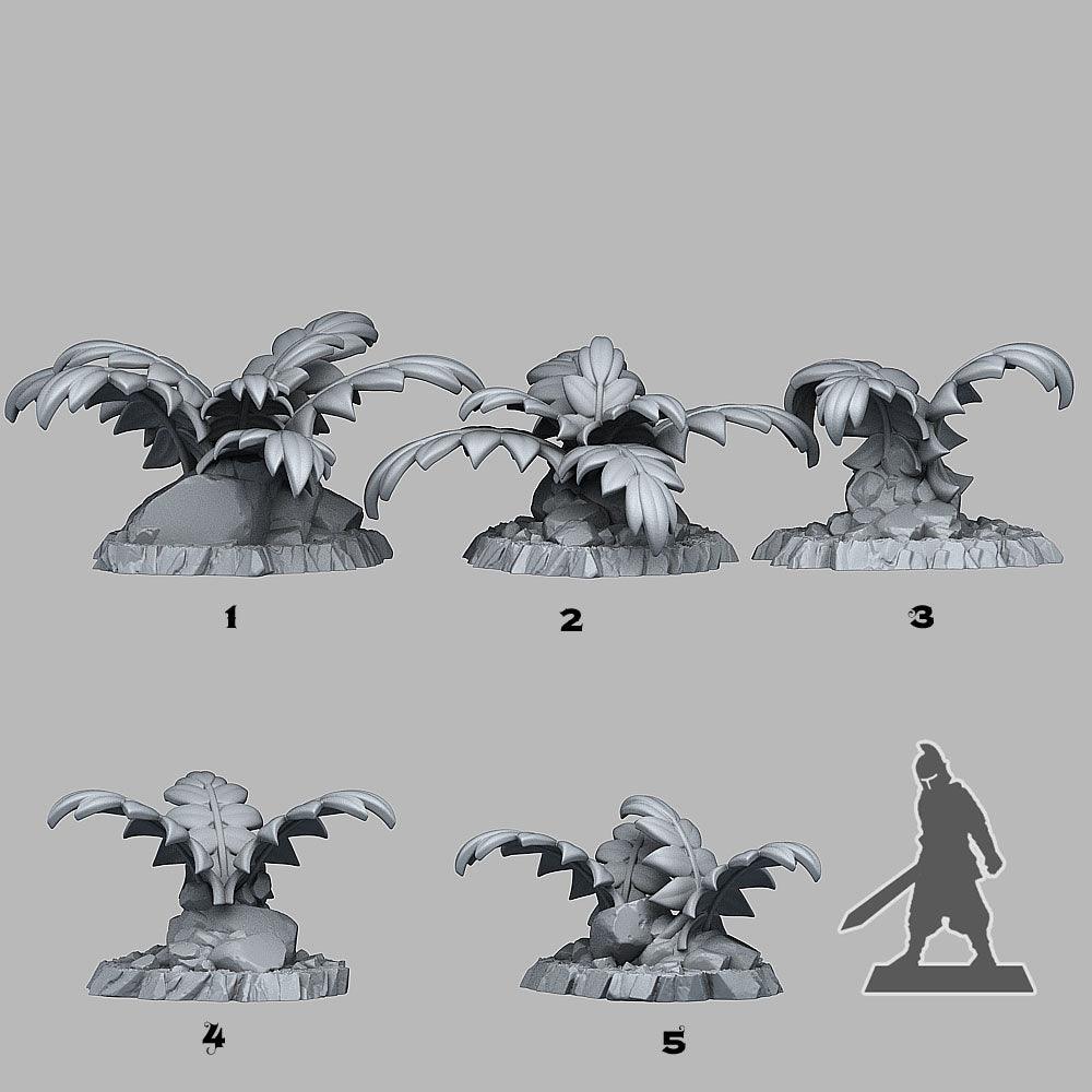 3D Printed Fantastic Plants and Rocks Legendary Celtic Plants 28mm - 32mm D&D Wargaming (Online Only)
