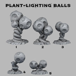 3D Printed Fantastic Plants and Rocks Lighting Balls 28mm - 32mm D&D Wargaming (Online Only)
