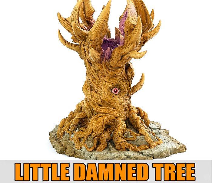 3D Printed Fantastic Plants and Rocks Little Damned Tree 28mm - 32mm D&D Wargaming (Online Only)