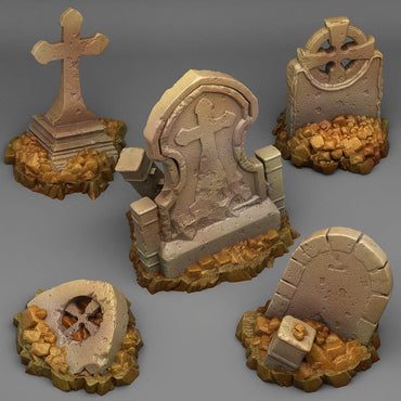 3D Printed Fantastic Plants and Rocks Lost Graveyards 28mm - 32mm D&D Wargaming (Online Only)