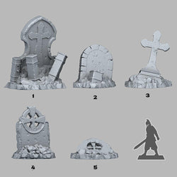 3D Printed Fantastic Plants and Rocks Lost Graveyards 28mm - 32mm D&D Wargaming (Online Only)