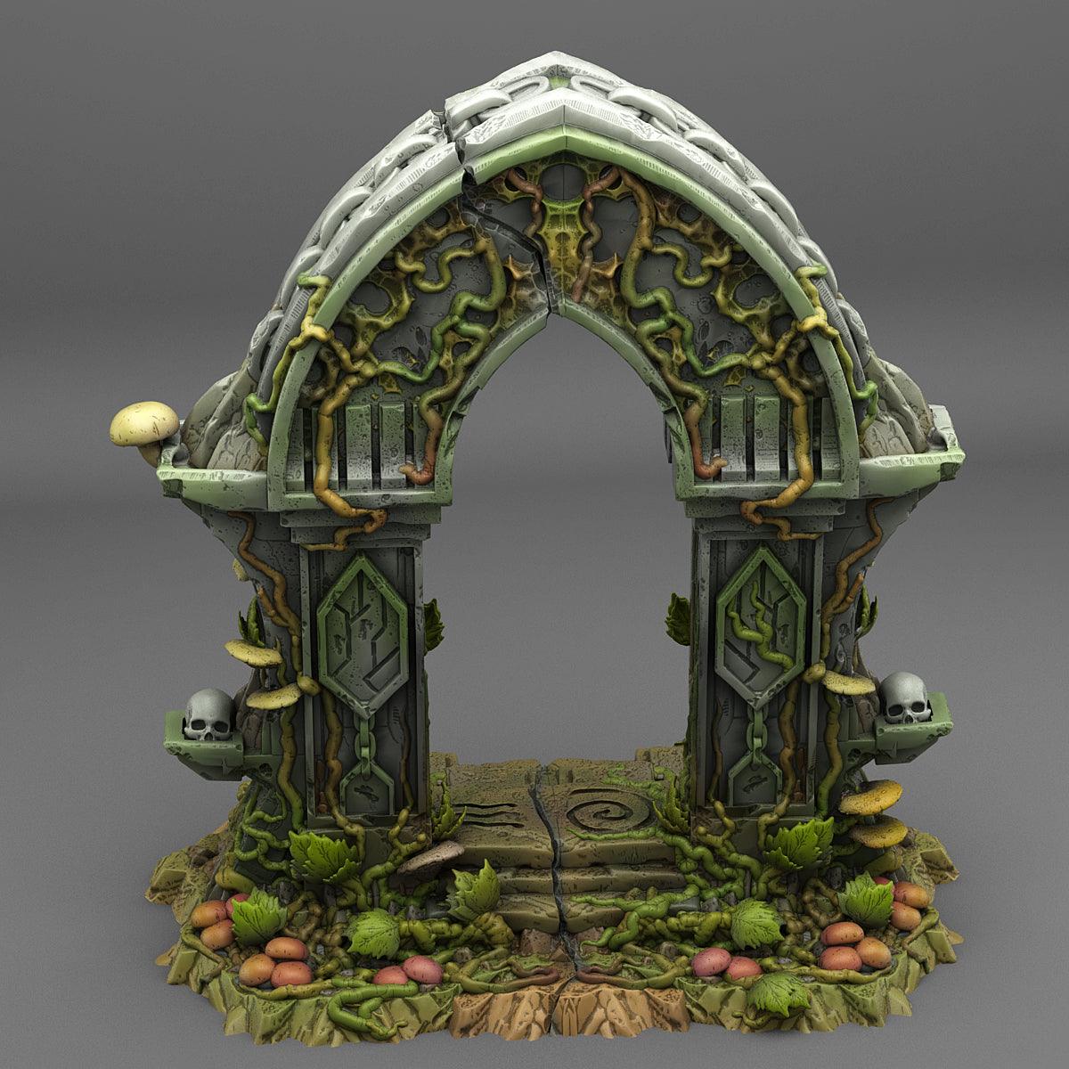 3D Printed Fantastic Plants and Rocks Magic Forest Gate 28mm - 32mm D&D Wargaming (Online Only)