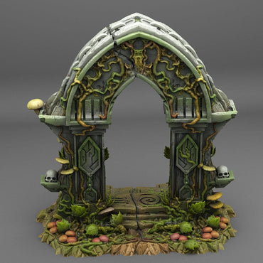 3D Printed Fantastic Plants and Rocks Magic Forest Gate 28mm - 32mm D&D Wargaming (Online Only)
