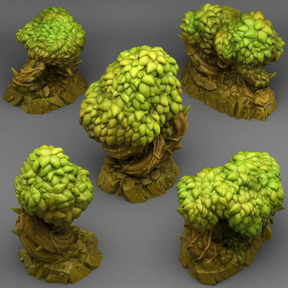 3D Printed Fantastic Plants and Rocks Magical Bramble Trees 28mm - 32mm D&D Wargaming (Online Only)