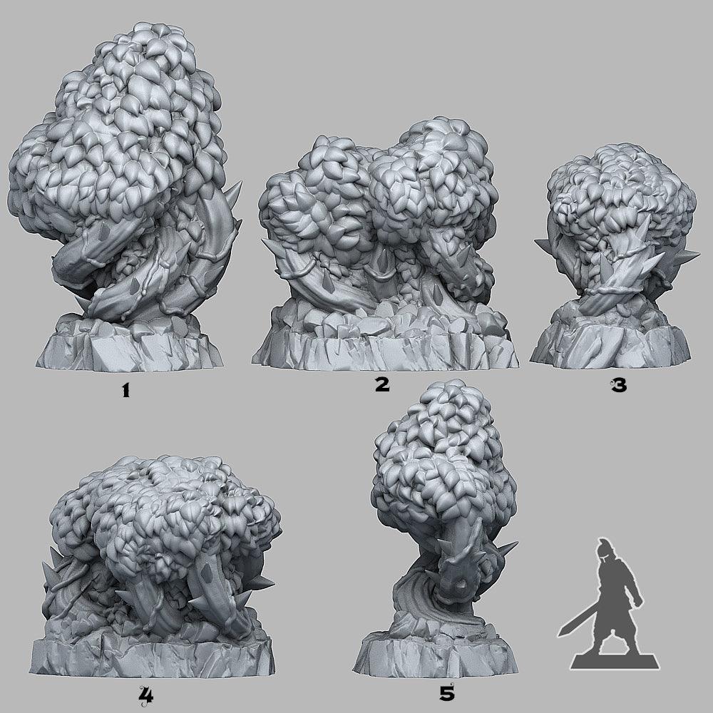 3D Printed Fantastic Plants and Rocks Magical Bramble Trees 28mm - 32mm D&D Wargaming (Online Only)