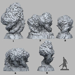 3D Printed Fantastic Plants and Rocks Magical Bramble Trees 28mm - 32mm D&D Wargaming (Online Only)