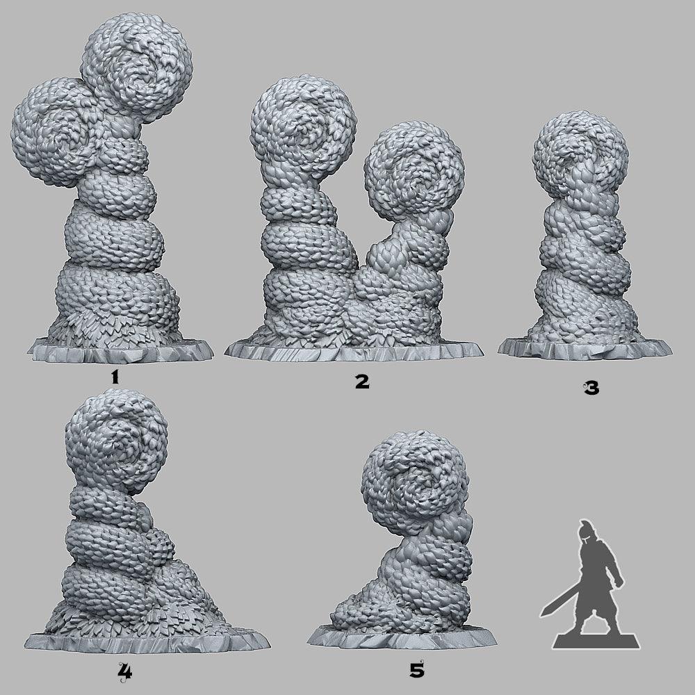 3D Printed Fantastic Plants and Rocks Majestic Hedge 28mm - 32mm D&D Wargaming (Online Only)