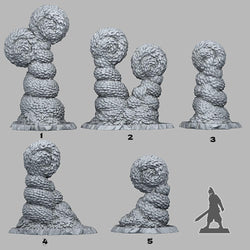 3D Printed Fantastic Plants and Rocks Majestic Hedge 28mm - 32mm D&D Wargaming (Online Only)