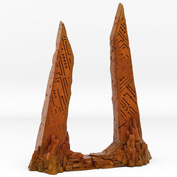 3D Printed Fantastic Plants and Rocks Mars Portal With Its Strange Cloud Effect 28mm - 32mm D&D Wargaming (Online Only)