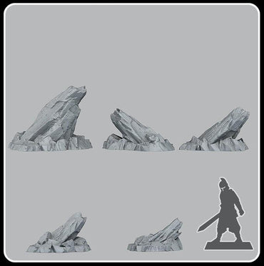 3D Printed Fantastic Plants and Rocks Martian Cliffs 28mm - 32mm D&D Wargaming (Online Only)