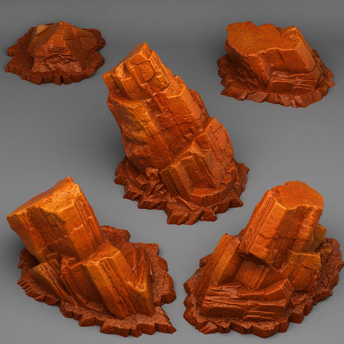 3D Printed Fantastic Plants and Rocks Martian Monolith 28mm - 32mm D&D Wargaming (Online Only)