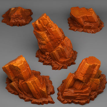 3D Printed Fantastic Plants and Rocks Martian Monolith 28mm - 32mm D&D Wargaming (Online Only)