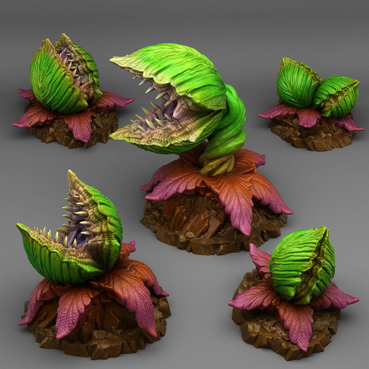 3D Printed Fantastic Plants and Rocks Massive Carnivorous Plants 28mm - 32mm D&D Wargaming (Online Only)