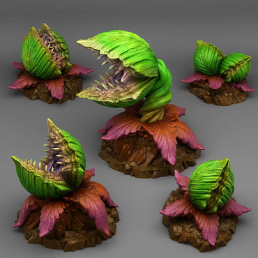 3D Printed Fantastic Plants and Rocks Massive Carnivorous Plants 28mm - 32mm D&D Wargaming (Online Only)