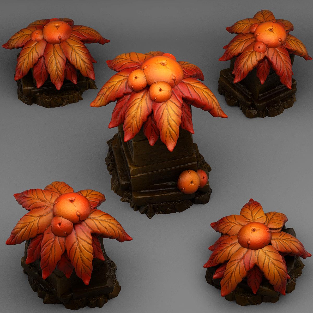 3D Printed Fantastic Plants and Rocks MAYA MUSHROOM FLOWERS 28mm - 32mm D&D Wargaming (Online Only)