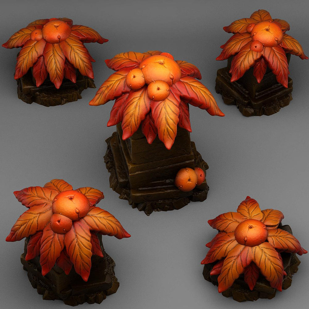 3D Printed Fantastic Plants and Rocks MAYA MUSHROOM FLOWERS 28mm - 32mm D&D Wargaming (Online Only)