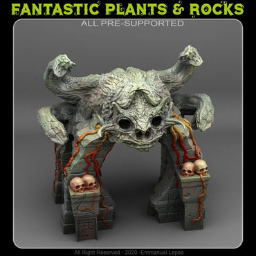 3D Printed Fantastic Plants and Rocks MEDUSA'S LAIR ENTRANCE 28mm - 32mm D&D Wargaming (Online Only)