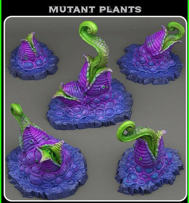 3D Printed Fantastic Plants and Rocks Mutant Plants 28mm - 32mm D&D Wargaming (Online Only)